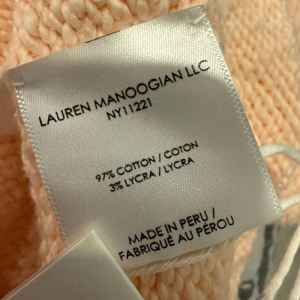 Lauren Manoogian Raw Rollneck Oversized Textured Sweater In Petal Size 2 US M